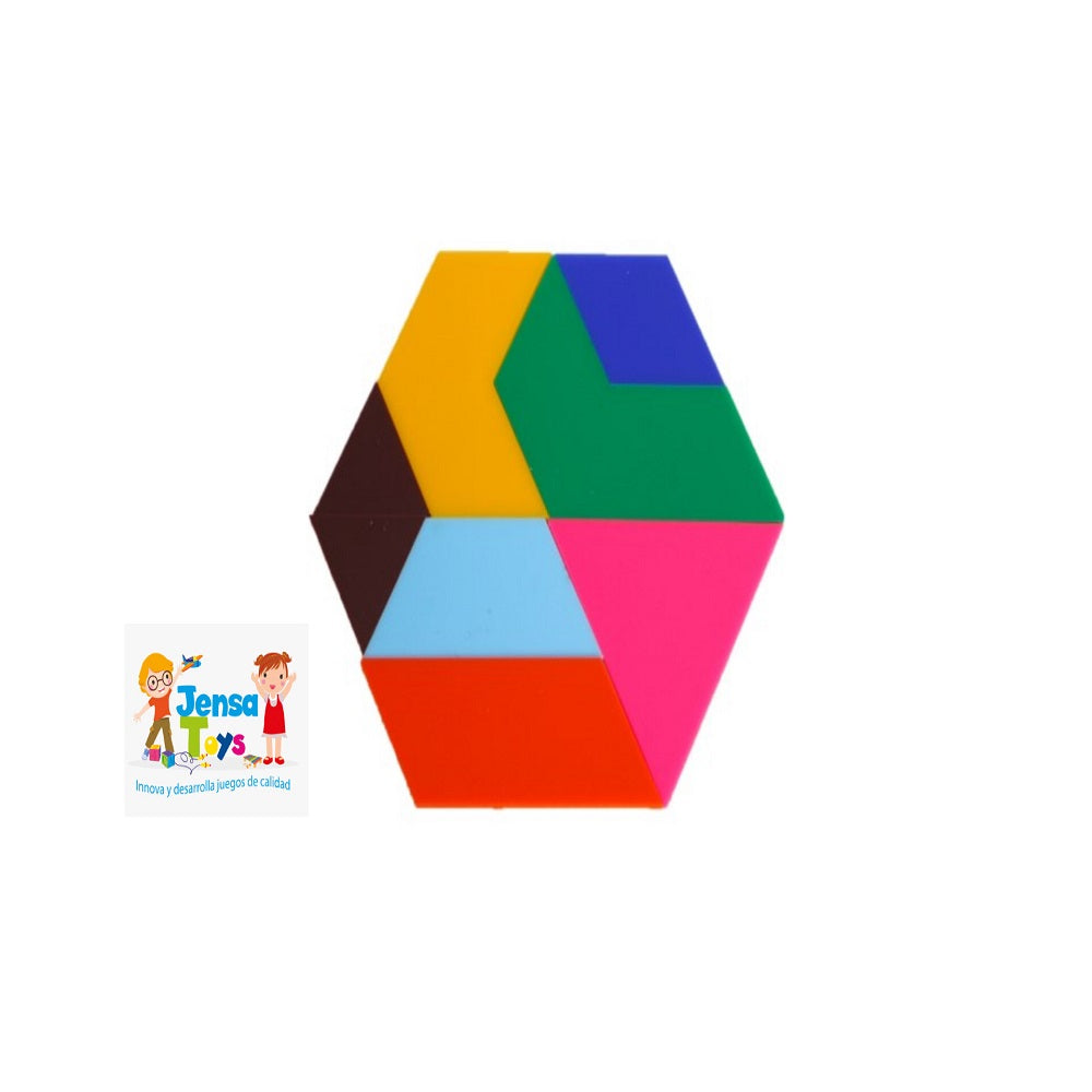 Tangram Hexagonal 8 Piezas