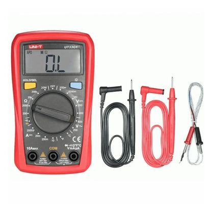 Multímetro Digital de Bolsillo con Medición de Temperatura UNI-T UT33C+