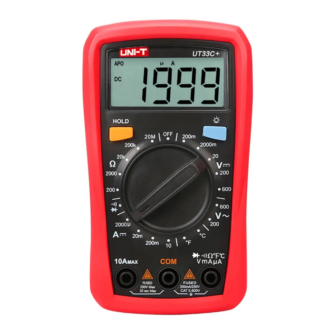 Multímetro Digital de Bolsillo con Medición de Temperatura UNI-T UT33C+