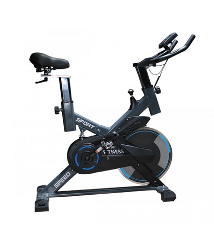 Bicicleta Spinning Volante 10 kg con Monitor SPORT FITNESS SF-BLUE2021
