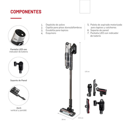 Aspiradora Stick Inalámbrica Powerclean 400 W 25 kPa THOMAS TH-1035