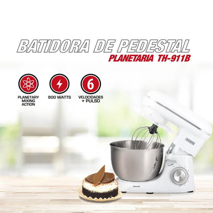 Batidora de Pedestal Planetaria 800 W Bowl 4.5 L THOMAS TH-911B