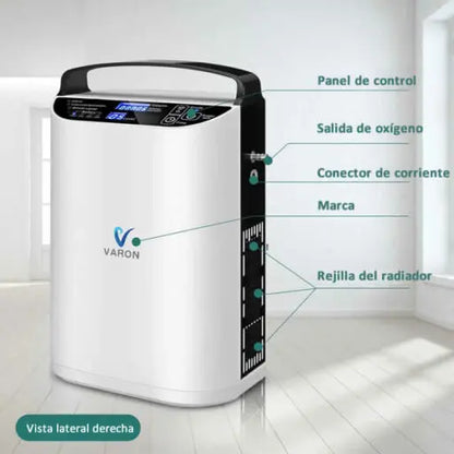 Concentrador de Oxígeno Portátil 5 LITROS - VARON - NT1