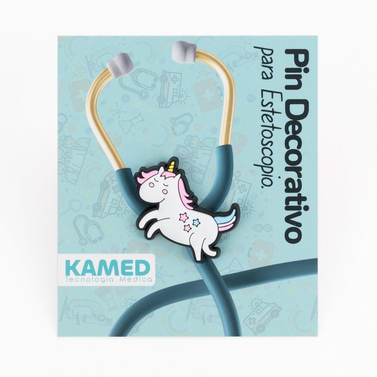 Pin Decorativo para Estetoscopio Kamed Unicorcio