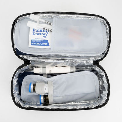 Estuche Porta Insulina Kamed Azul Noche Jaspeado