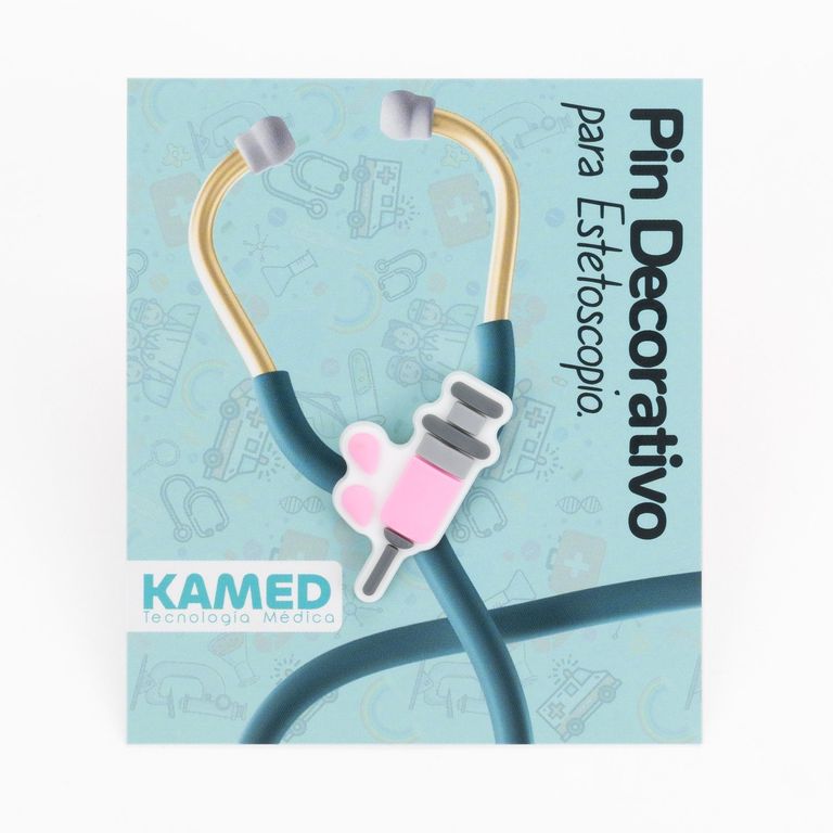 Pin Decorativo para Estetoscopio Kamed Jeringa