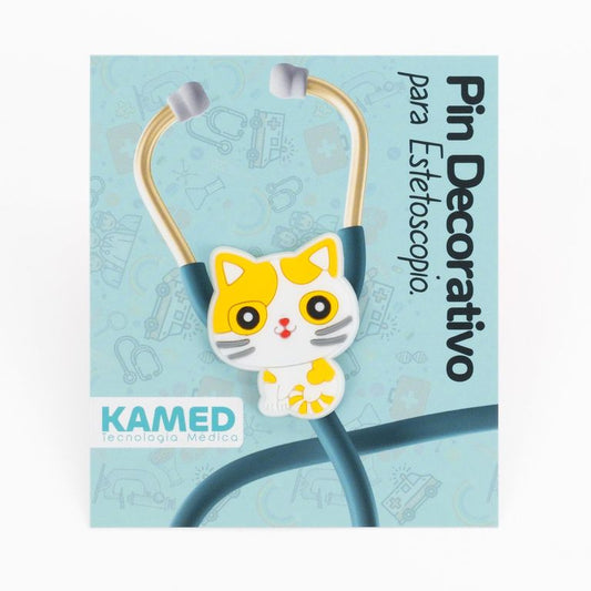 Pin Decorativo para Estetoscopio Kamed Gato