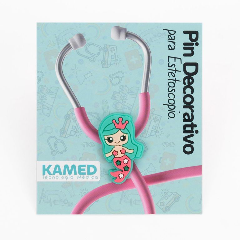 Pin Decorativo para Estetoscopio Kamed Sirenita