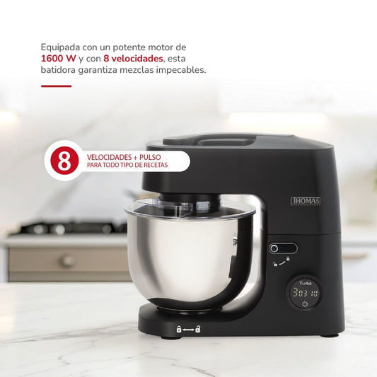 Batidora de Pedestal Planetaria 5 L 1000 W THOMAS TH-915PND