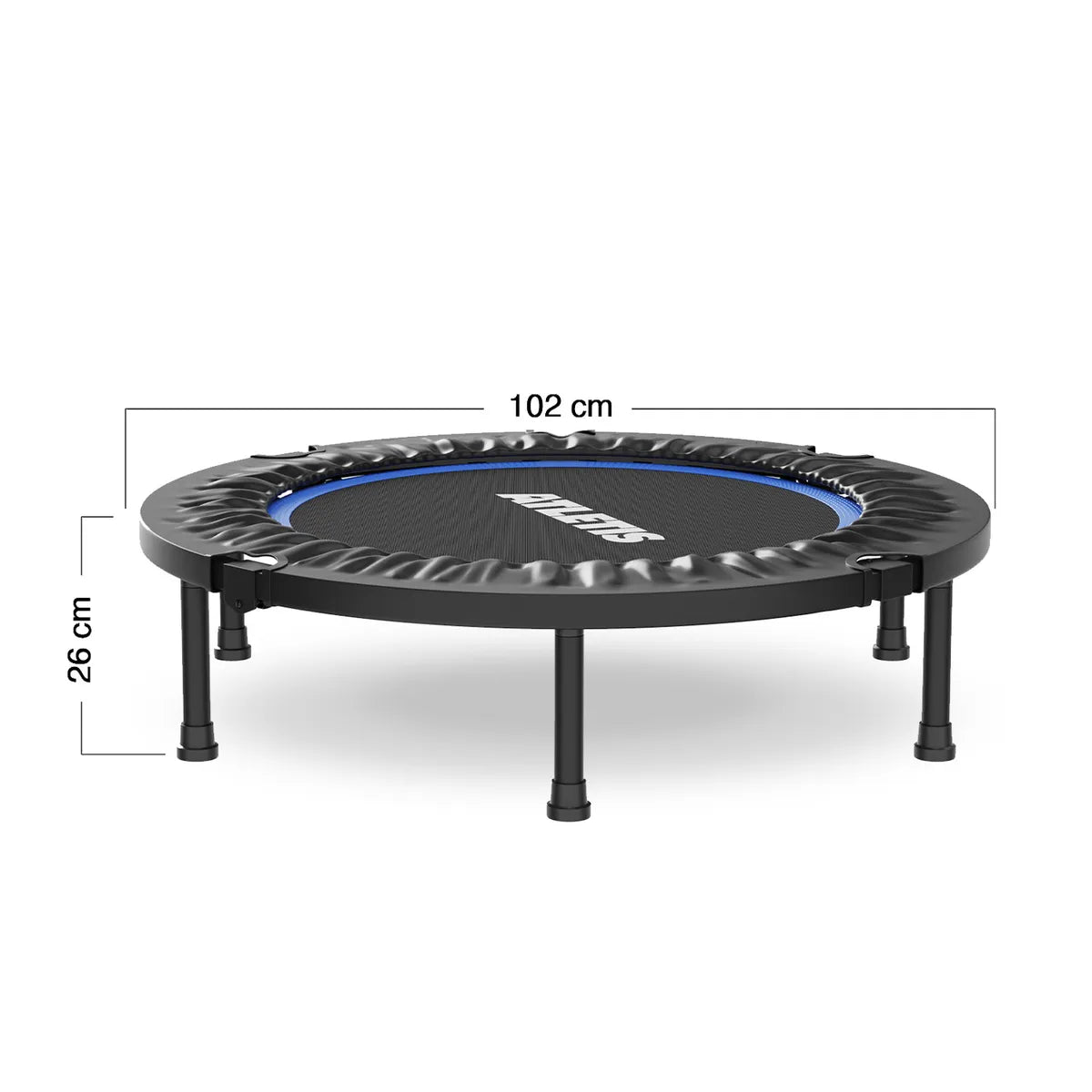 Trampolín Plegable Fit 1 m para Ejercicio hasta 100 kg ATLETIS