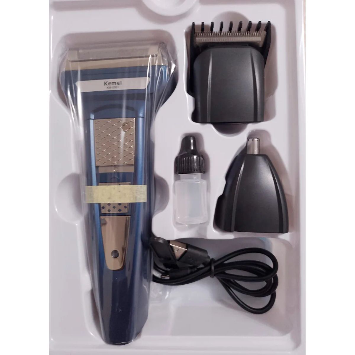 Kit de Afeitado Inalámbrico 3 en 1 KEMEI KM-5561