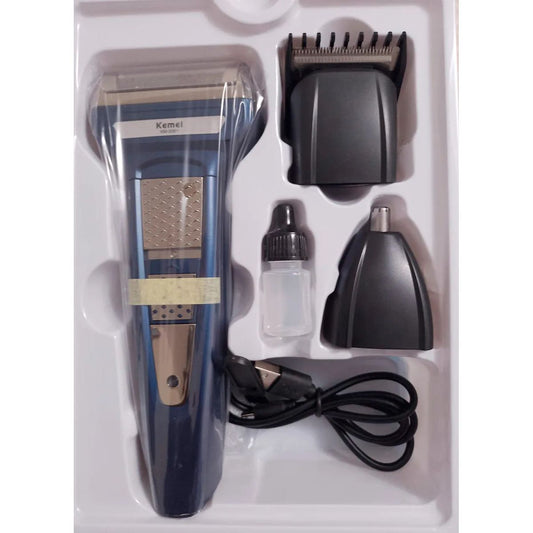Kit de Afeitado Inalámbrico 3 en 1 KEMEI KM-5561