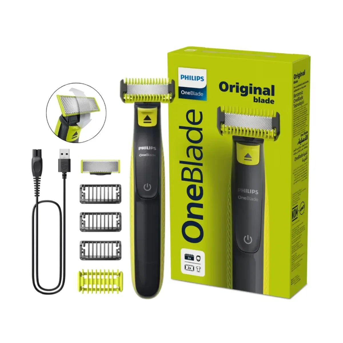 Afeitadora OneBlade Cara y Cuerpo Recargable PHILIPS QP2824