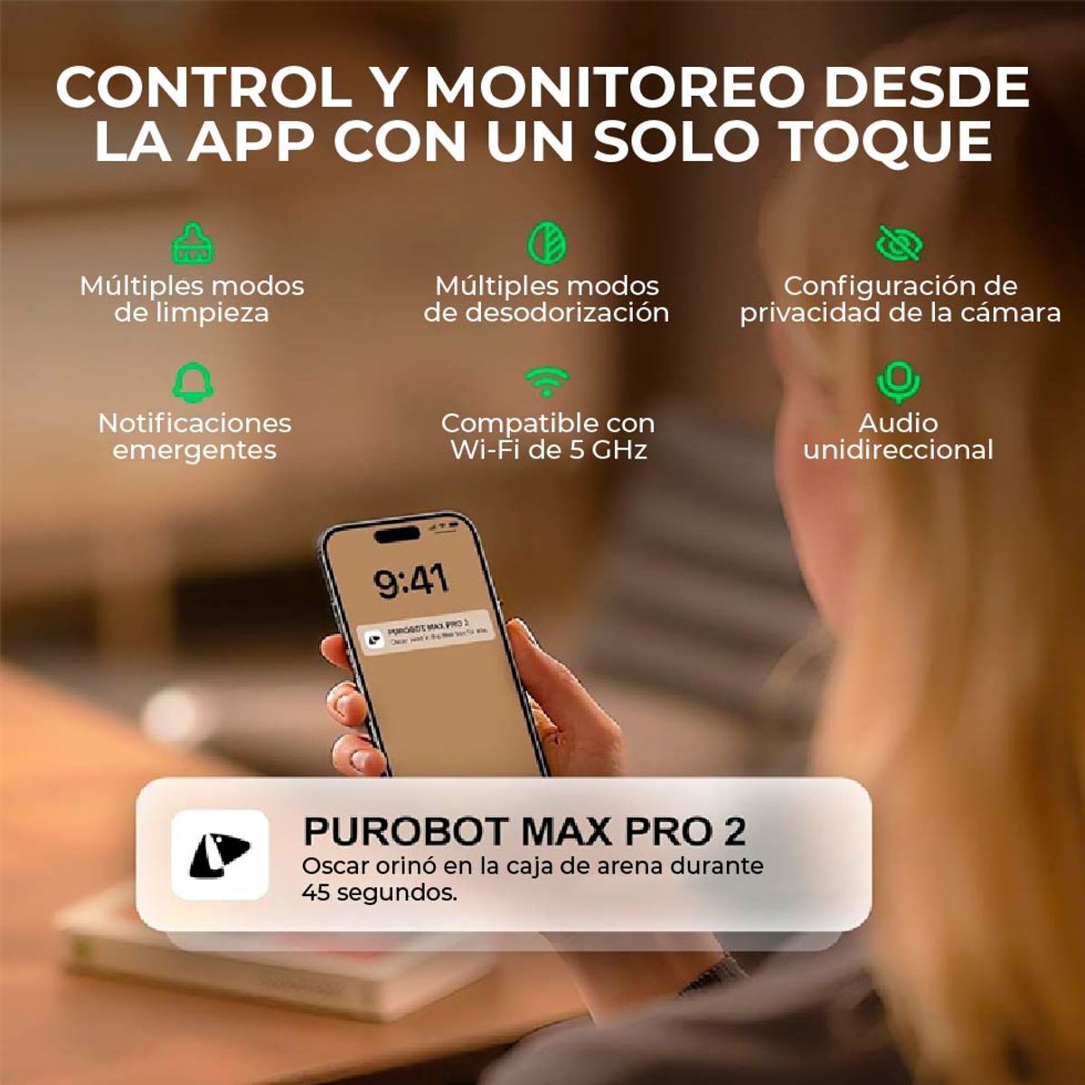 Arenero Automático Inteligente con Cámara IA PETKIT PuroBot Max Pro 2