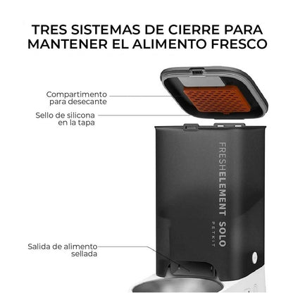 Comedero Automático Inteligente 3 L con Wi-Fi PETKIT Fresh Element Solo