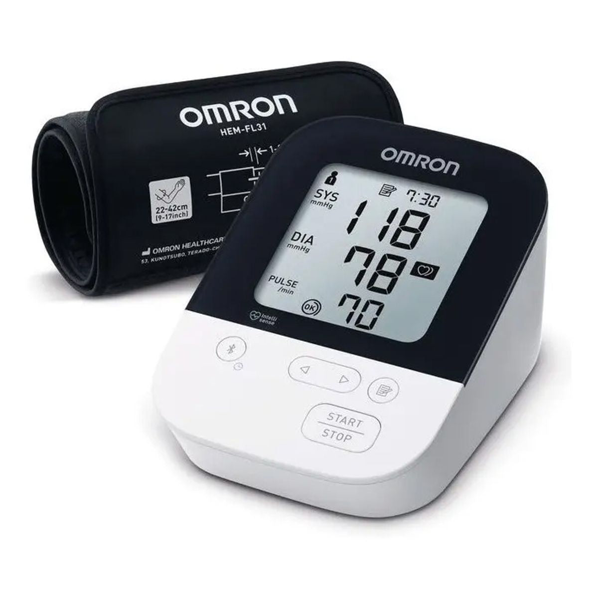 Tensiómetro de Brazo Bluetooth con Brazalete Intelli Wrap OMRON HEM-7156T