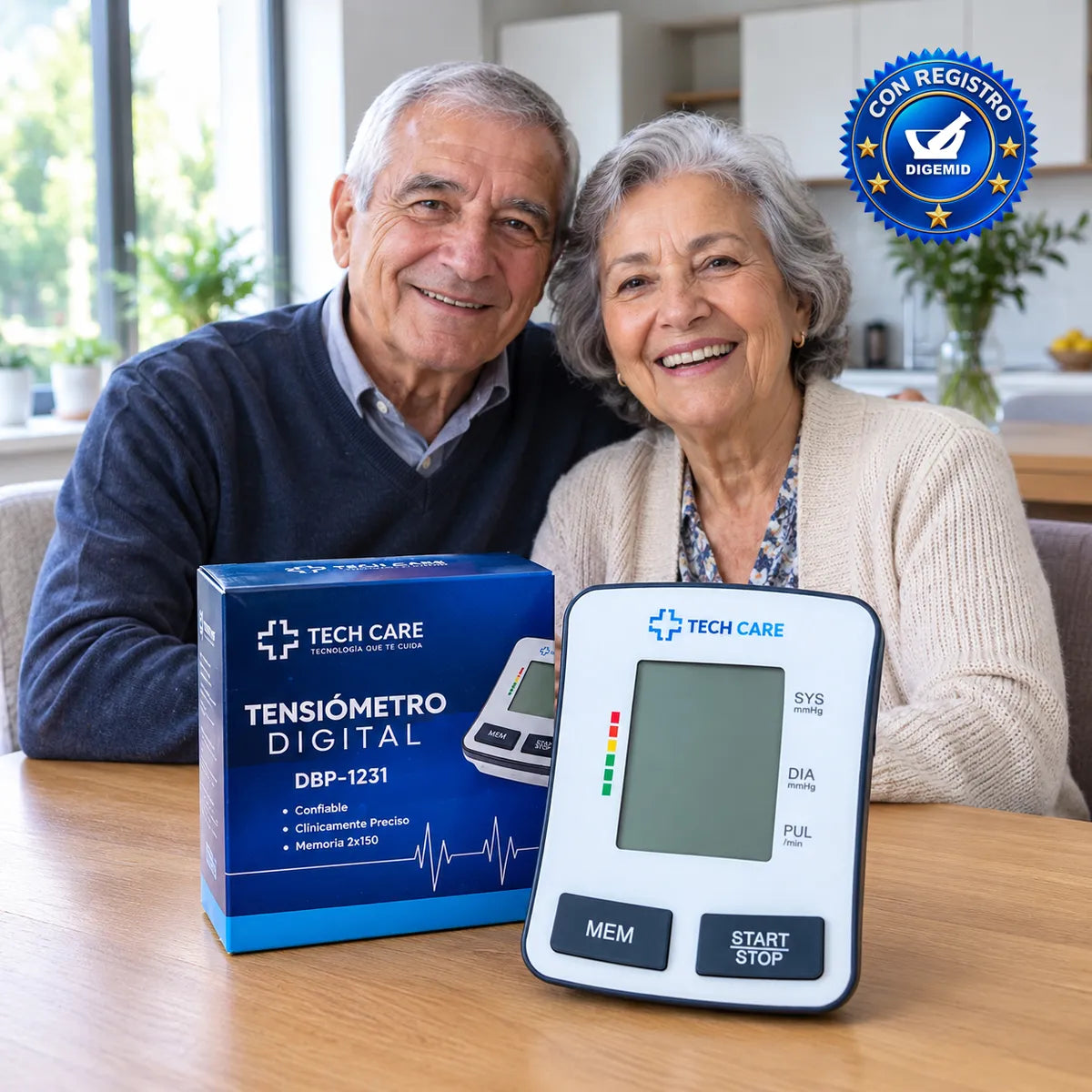 Tensiómetro de Brazo Digital Automático TECH CARE DBP-1231