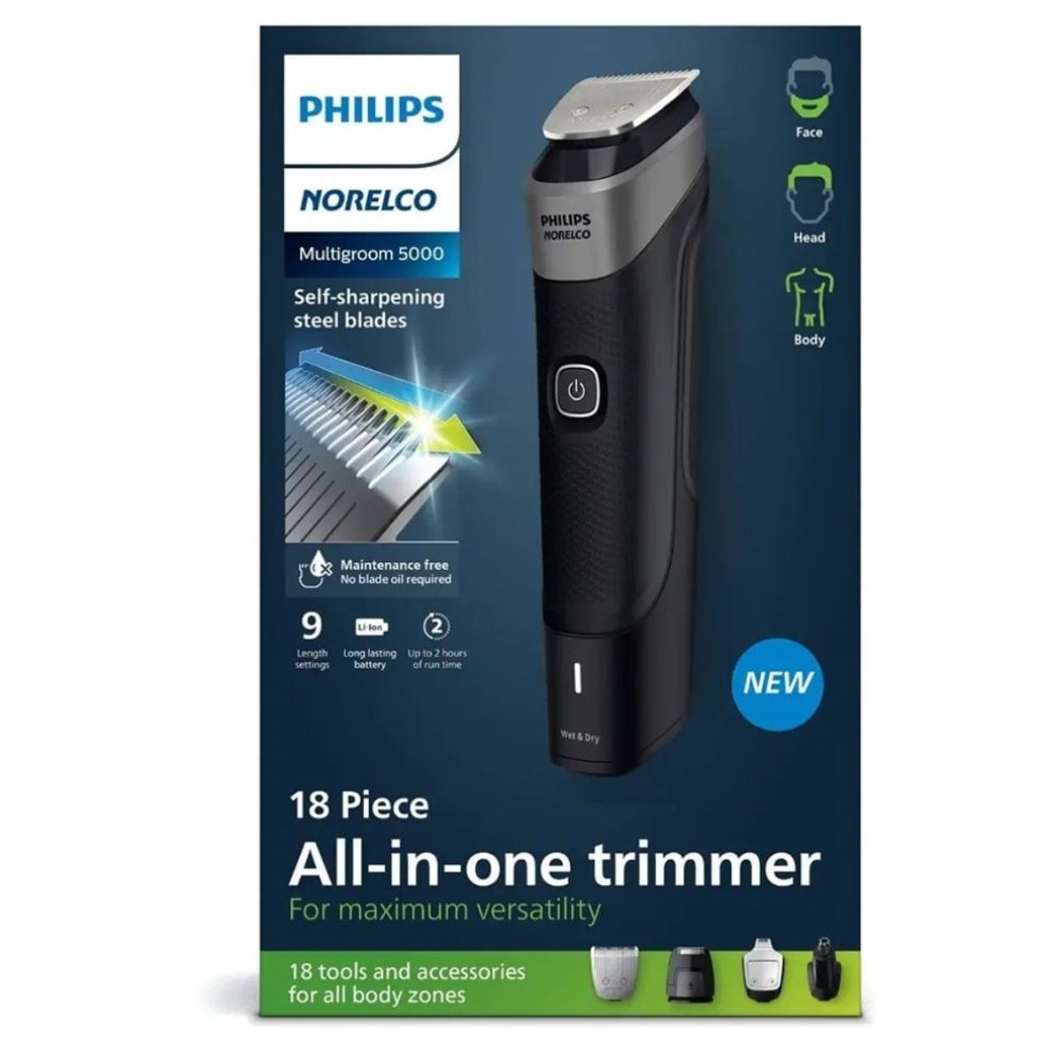 Recortadora Multigroom 5000 Todo en Uno PHILIPS NORELCO MG5900/49