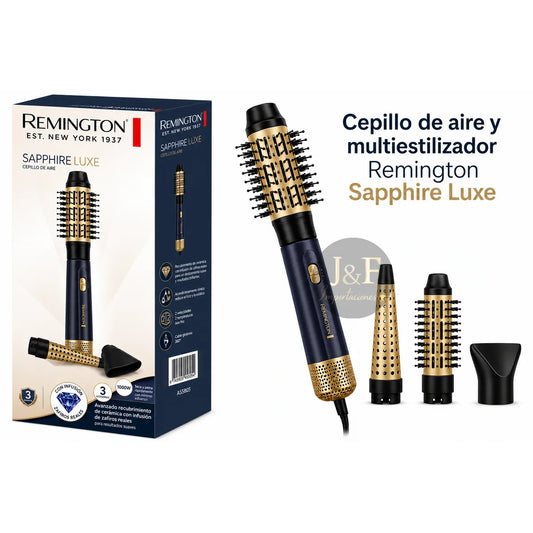 Cepillo de Aire Multiestilizador 3 en 1 Iónico REMINGTON Sapphire Luxe AS5805