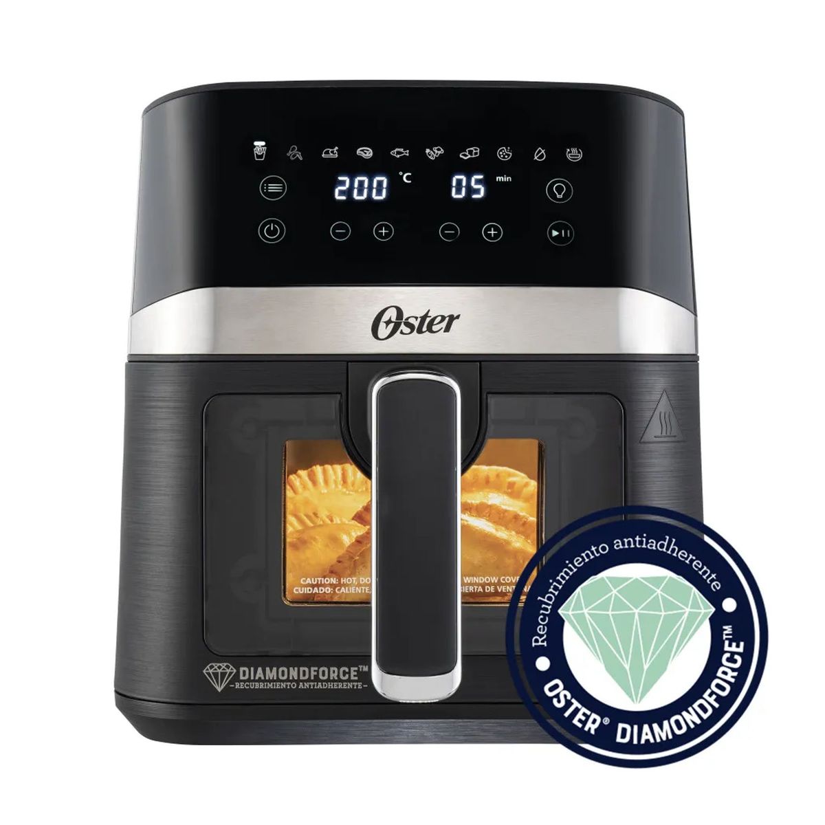 Freidora de Aire Digital 4 L DiamondForce con Ventana OSTER CKSTAF40WDDF