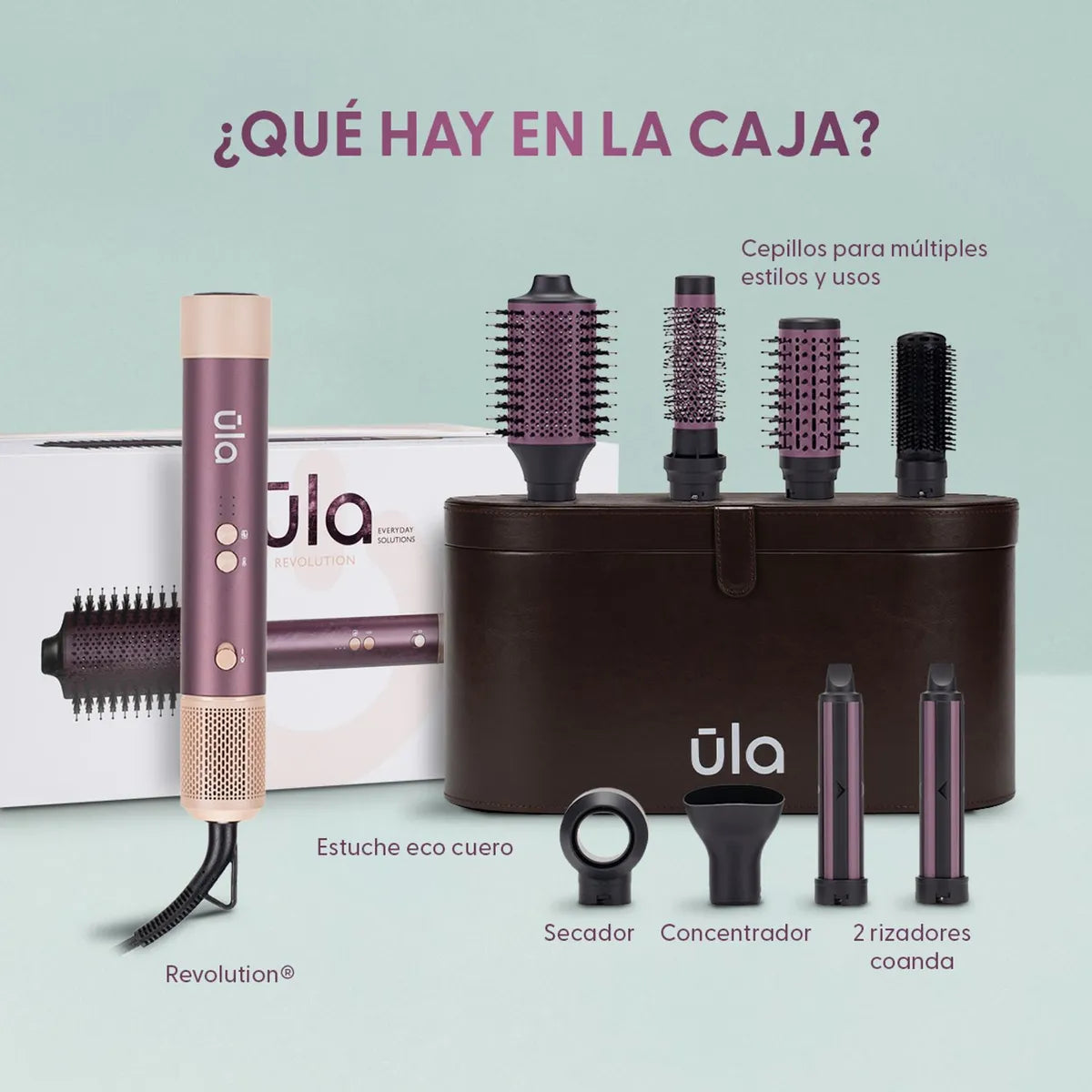 Cepillo Secador Multistyler 8 en 1 Iónico 1500 W ULA
