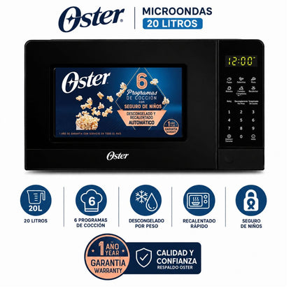 Horno Microondas 20 L 700 W Panel Digital OSTER POGGE3702