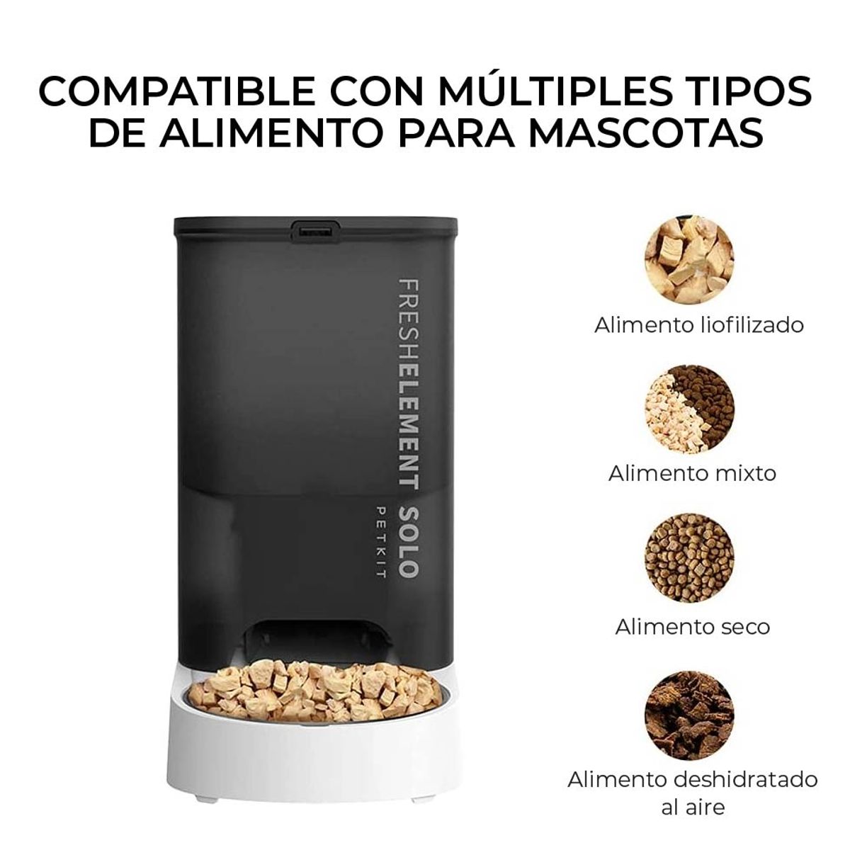 Comedero Automático Inteligente 3 L con Wi-Fi PETKIT Fresh Element Solo