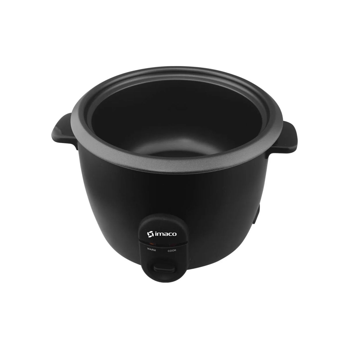 Olla Arrocera 1.8 L Negra con Tapa de Vidrio IMACO RC18N