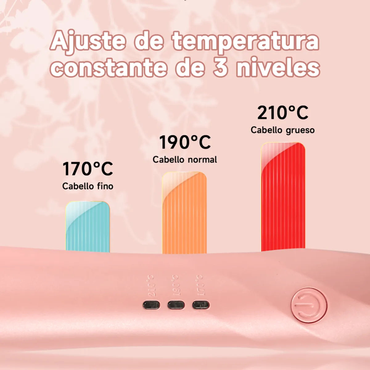 Rizador Automático de Cabello Cerámico 3 Temperaturas BOMIDI HC02