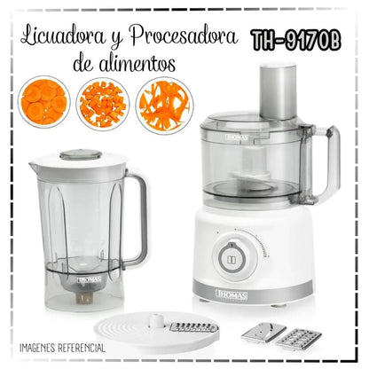 Licuadora y Procesadora de Alimentos 900 W 1.5 L THOMAS TH-9170B