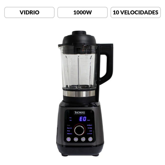 Licuadora Digital 1000 W 1.75 L Jarra de Vidrio 8 Programas THOMAS TH-840D