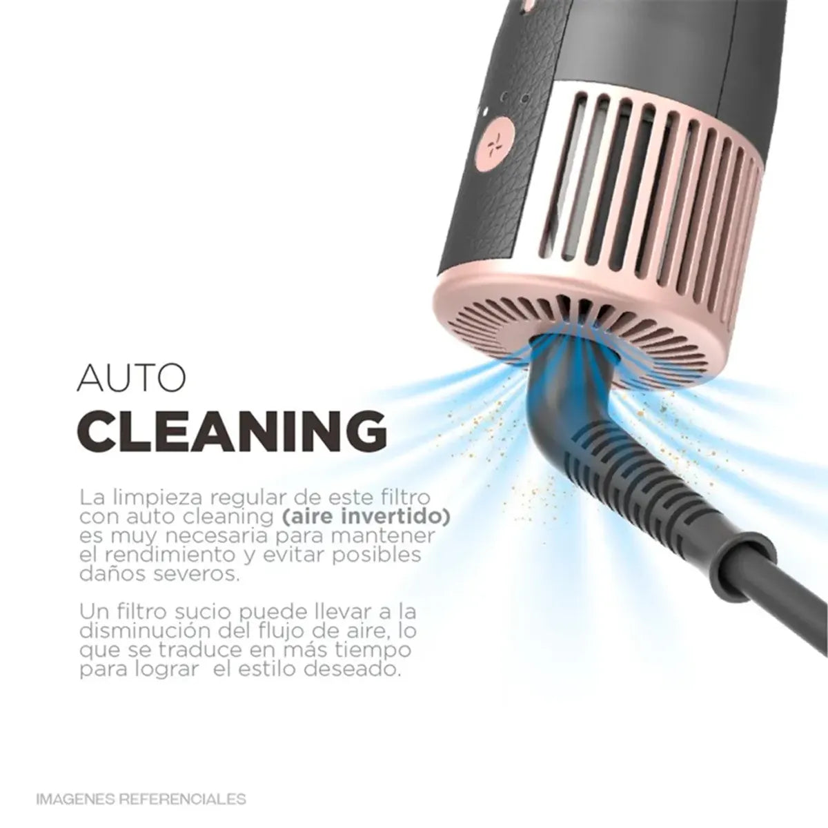 Multistyler 4 en 1 Seca, Alisa y Ondula Motor Brushless GAMA UniQ Aura