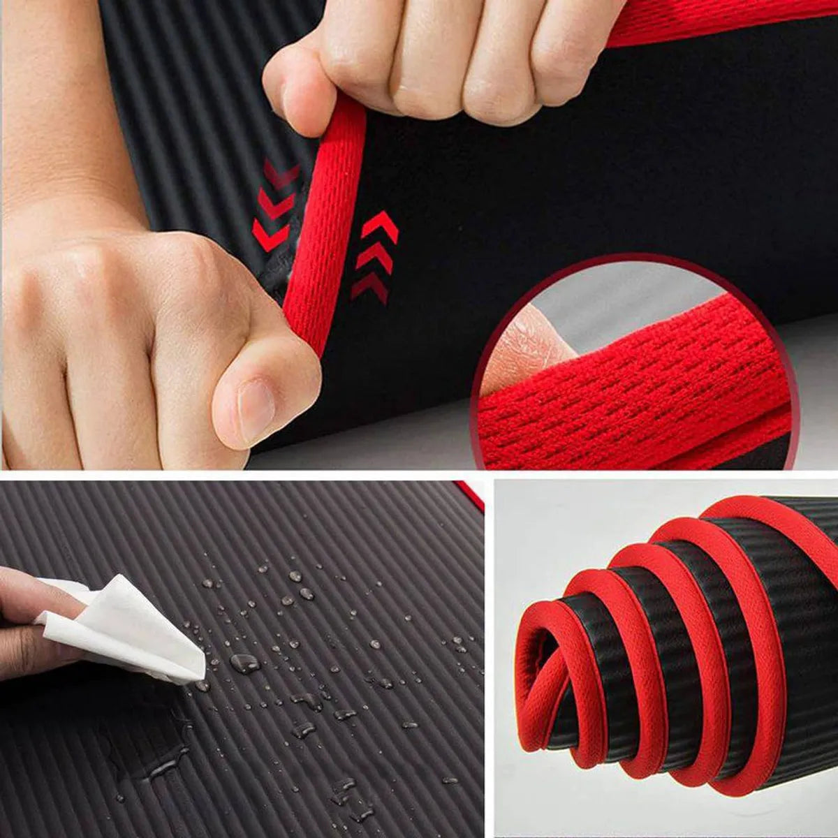 Colchoneta Yoga Mat NBR 10 mm 185 x 81 cm con Bolso NEO DIGITAL YM002