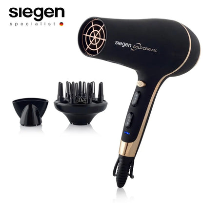 Secadora de Cabello Iónica 2400 W con Difusor SIEGEN SG-3035