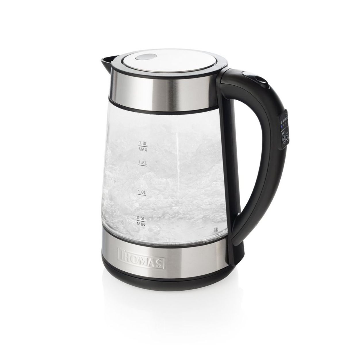 Hervidor de Vidrio Templado 1.8 L con Control de Temperatura THOMAS TH-6070VI