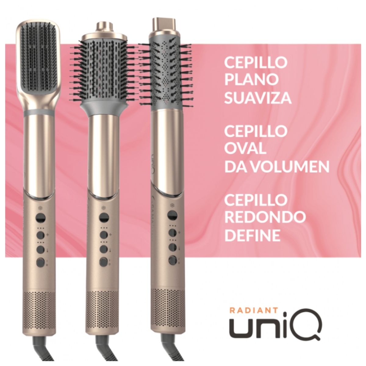 Modelador y Secador Multistyler 9 en 1 UniQ Radiant 1300 W GAMA