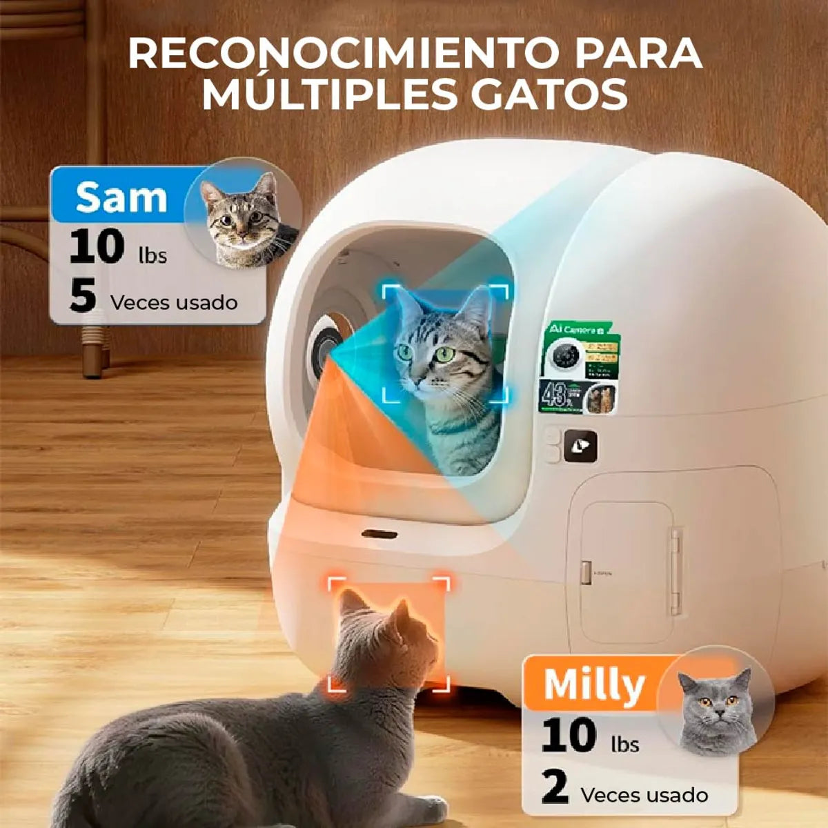 Arenero Automático Inteligente con Cámara IA PETKIT PuroBot Max Pro 2