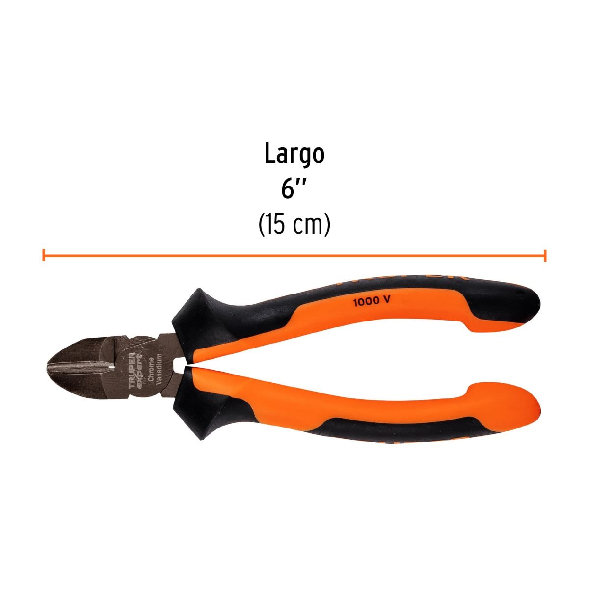 Alicate de Corte Diagonal 6" Mango Comfort Grip TRUPER 17331