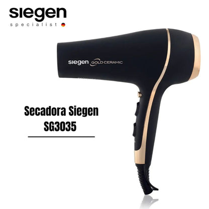 Secadora de Cabello Iónica 2400 W con Difusor SIEGEN SG-3035