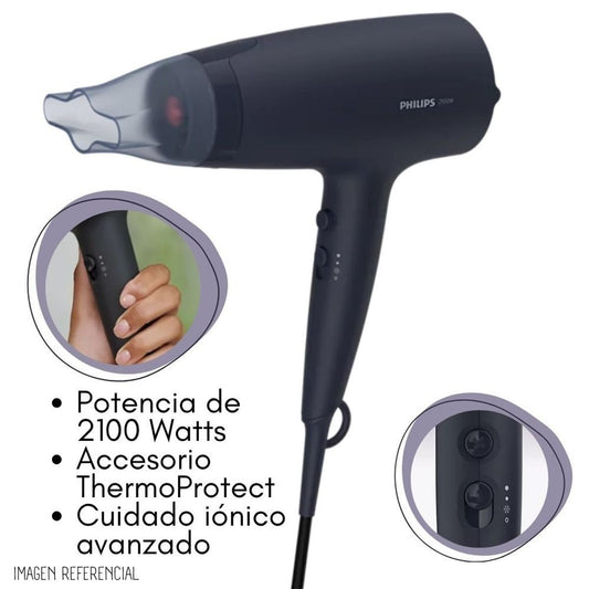 Secadora de Cabello 2100 W con Turmalina PHILIPS BHD360