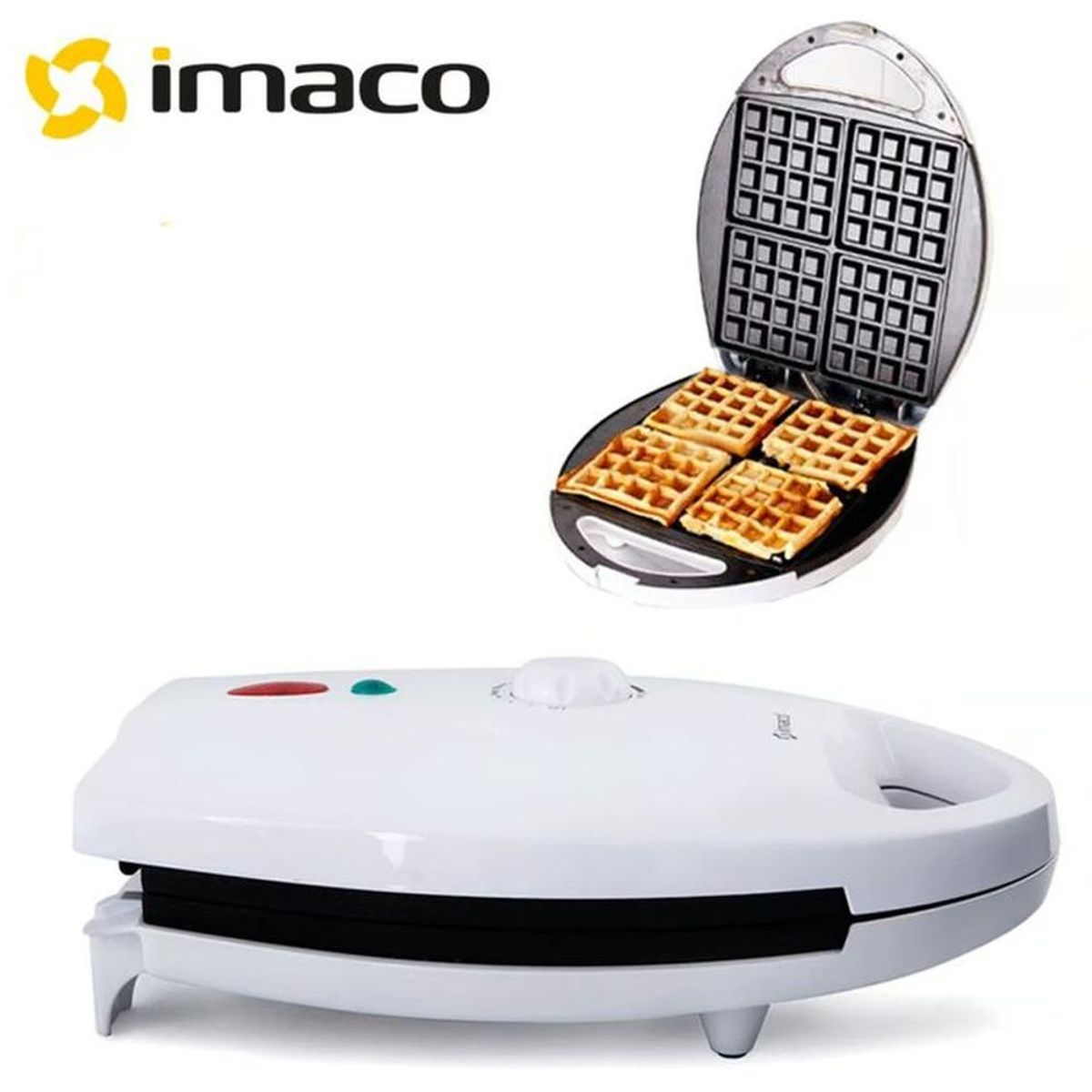 Wafflera para 4 Waffles 1500 W Antiadherente IMACO WM4150