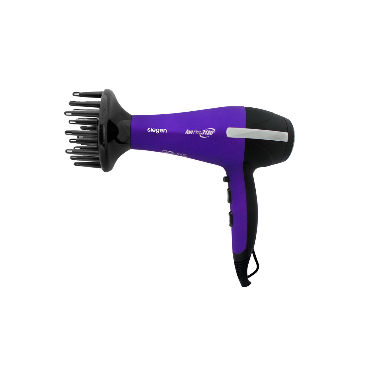 Secadora de Cabello Iónica 2200 W Motor AC Purple Power SIEGEN SG-3130-M