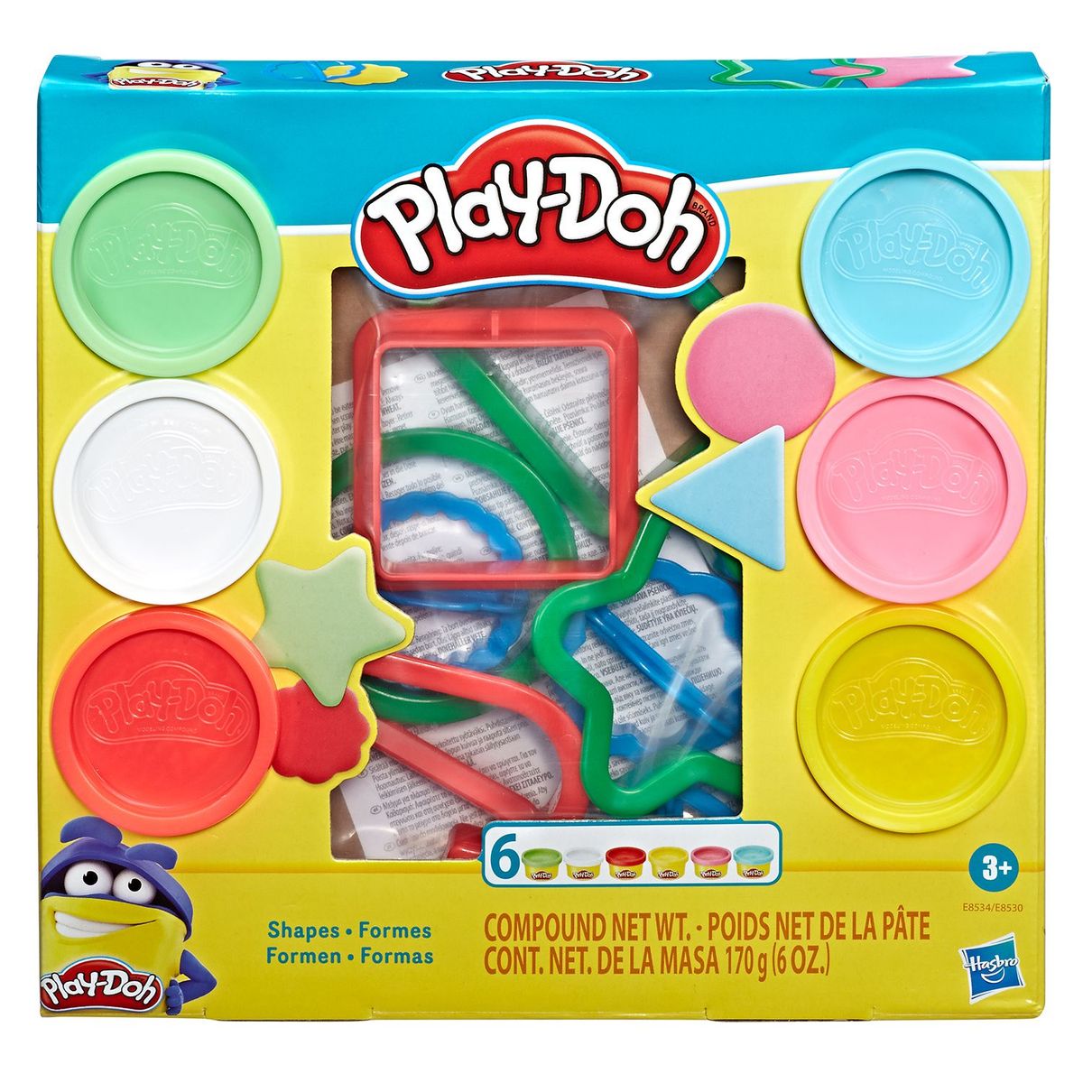 Set de Masa Moldeable Fundamentals 6 Botes PLAY-DOH E8530