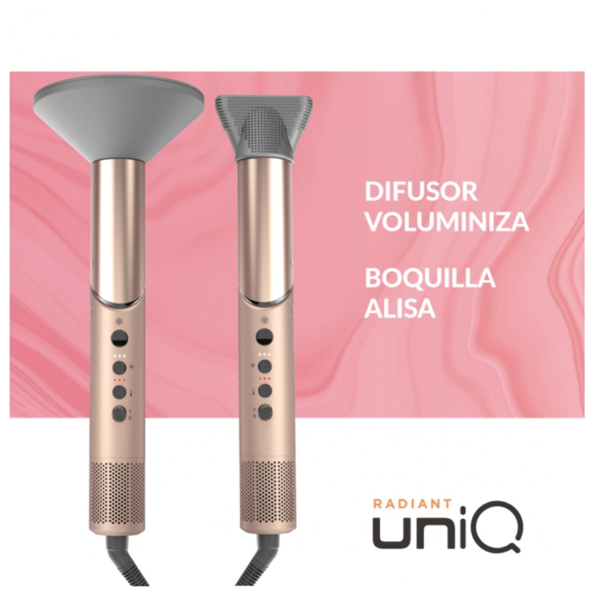 Modelador y Secador Multistyler 9 en 1 UniQ Radiant 1300 W GAMA