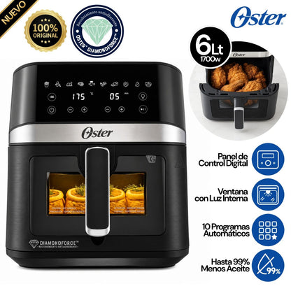 Freidora de Aire Digital DiamondForce 6 L 1700 W OSTER CKSTAF60WDDF