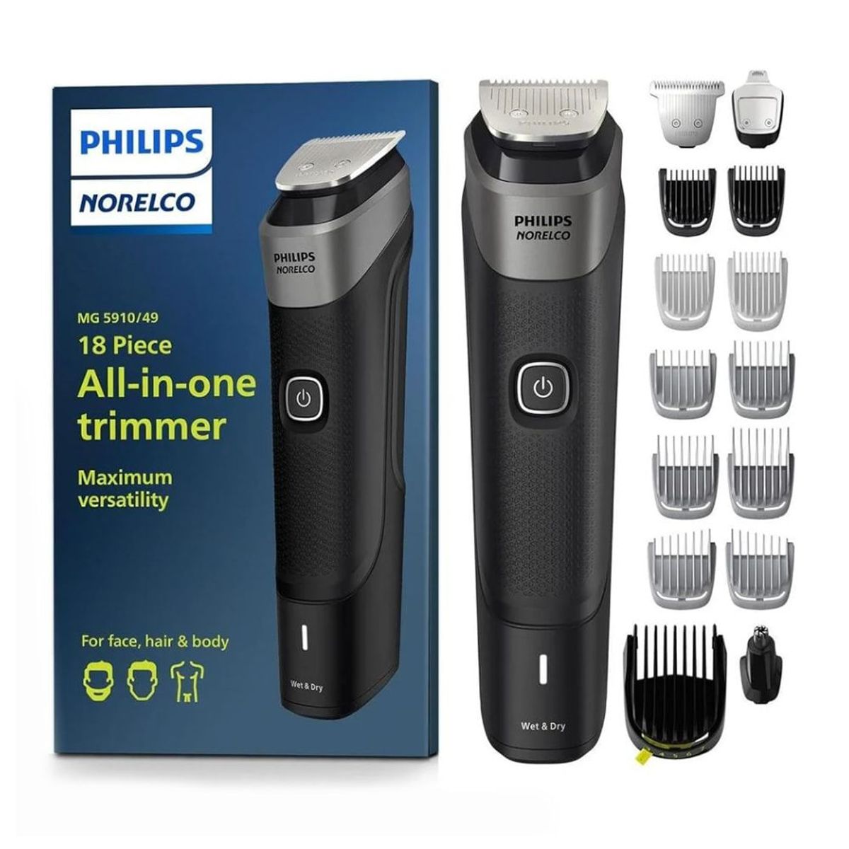 Recortadora Multigroom 5000 Todo en Uno PHILIPS NORELCO MG5900/49