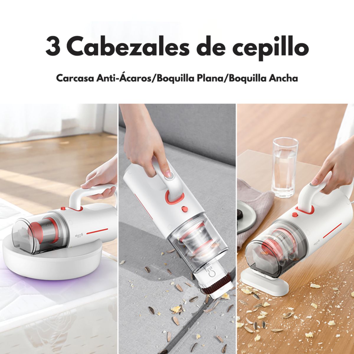 Aspiradora Antiácaros con Luz UV-C 2 en 1 DEERMA CM1300