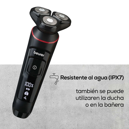 Afeitadora Rotativa Recargable Resistente al Agua IPX7 BEURER MN8X