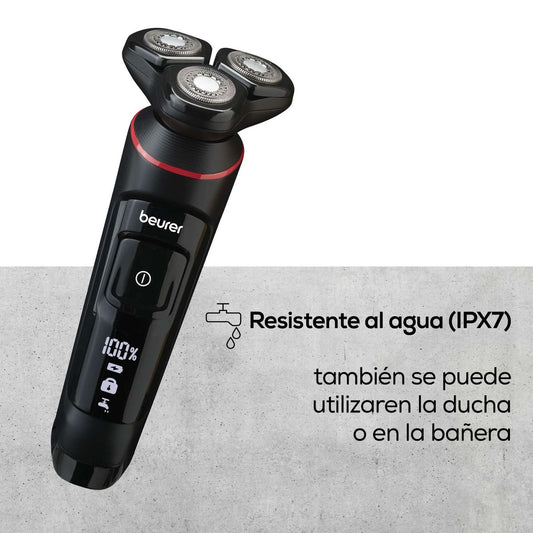 Afeitadora Rotativa Recargable Resistente al Agua IPX7 BEURER MN8X