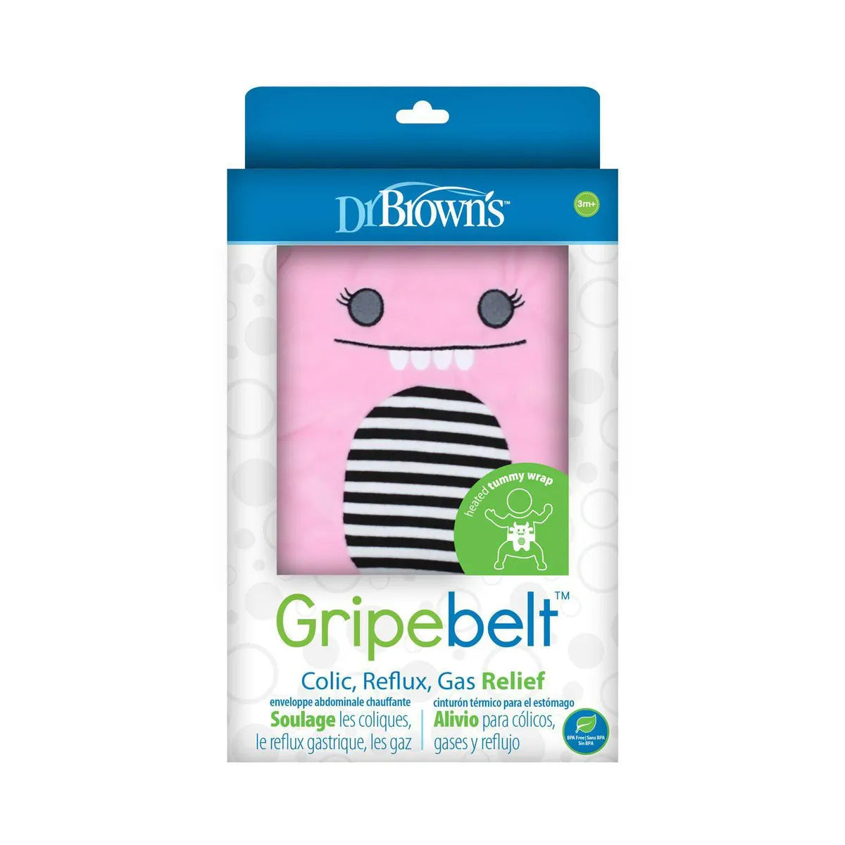 Cinturón Térmico para Cólicos y Gases con Mordedor DR. BROWN'S Pink Monster